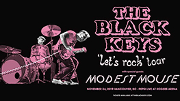 THE BLACK KEYS `LETS ROCK` TOUR with special guests MODEST MOUSE and SHANNON & THE CLAMS